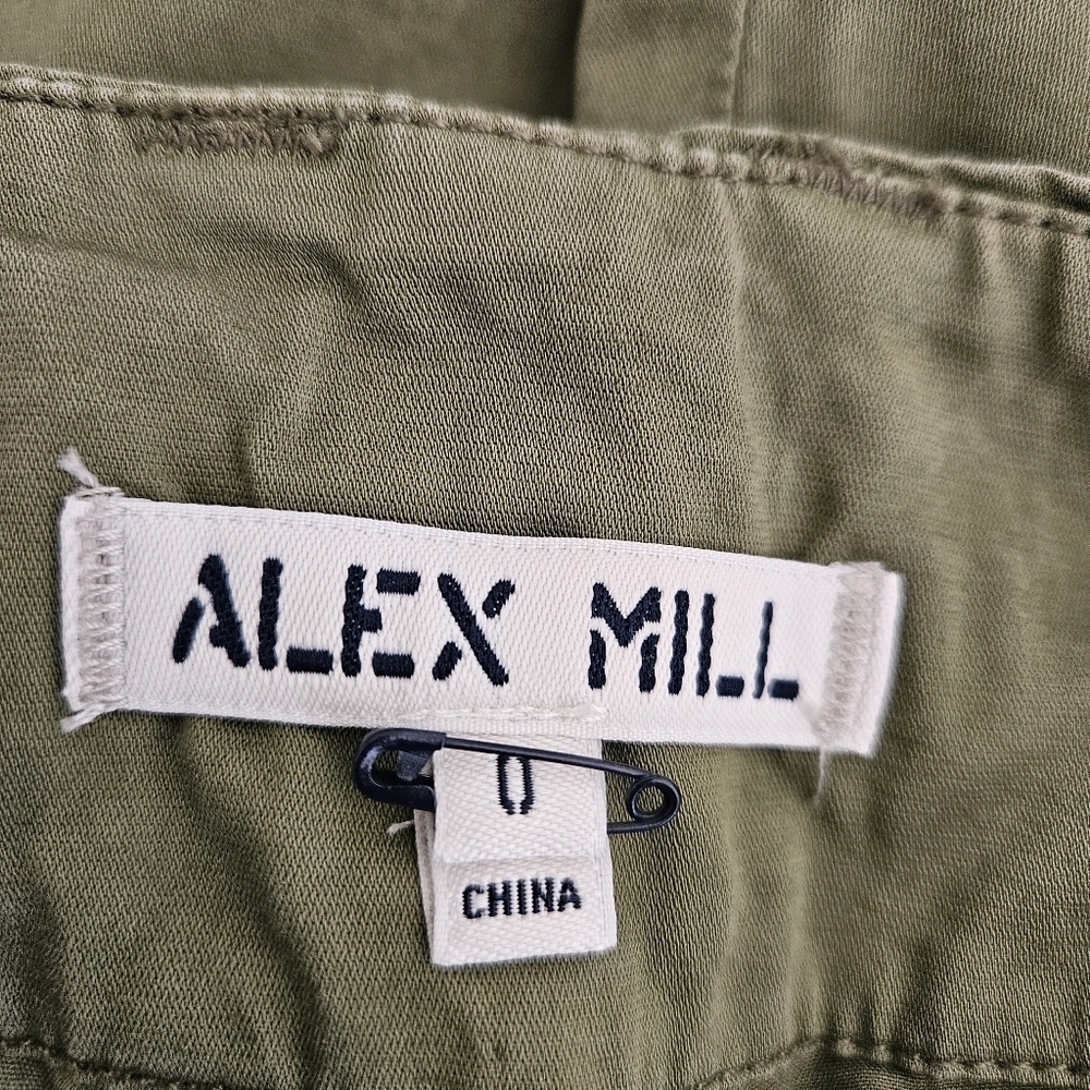Alex Mill Olive Green Cotton Expedition Shorts - Picture 12 of 13